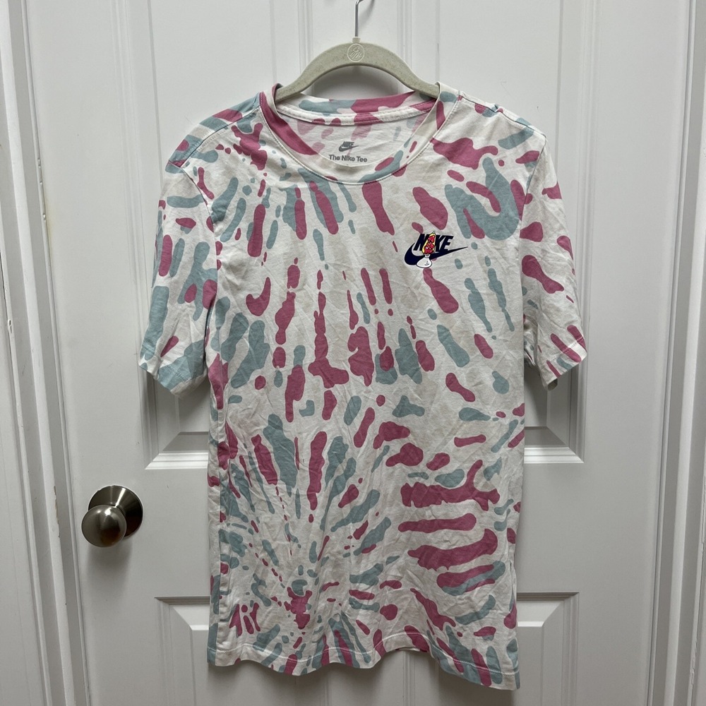 Nike Tie Dye Graphic T-Shirt Men's Medium Brand New With Tags Just Do It Swoosh